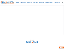 Tablet Screenshot of dial4sms.com